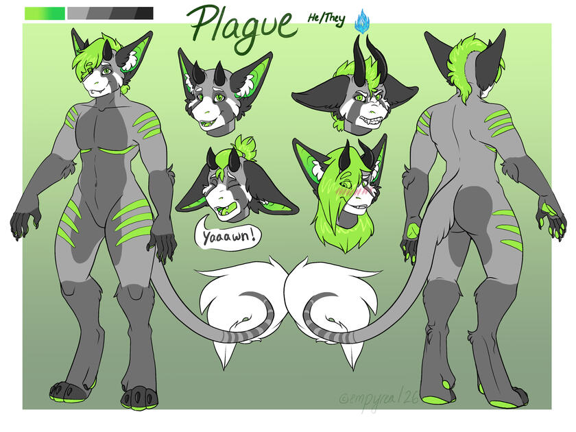 Plague Reference Sheet my personal 'sona