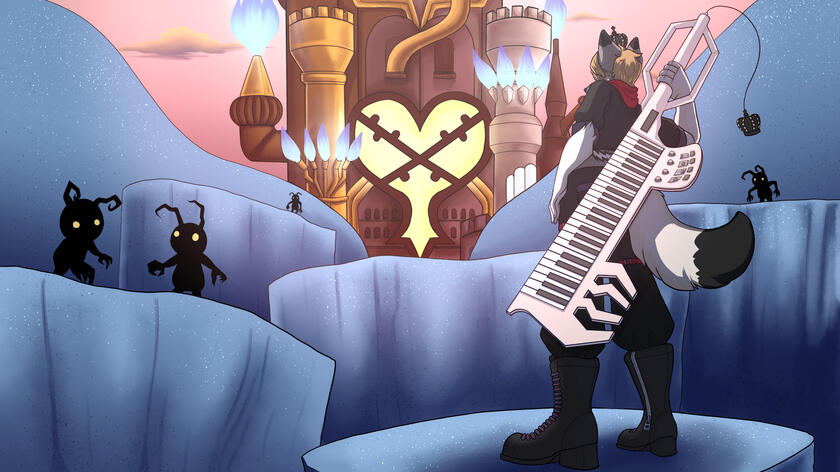 Illustration Detailed Background: Keytaur Wielder